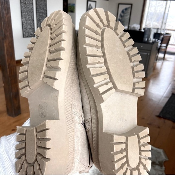 LUCKY BRAND Tan Suede buckled Ankle Boots - Picture 6 of 11